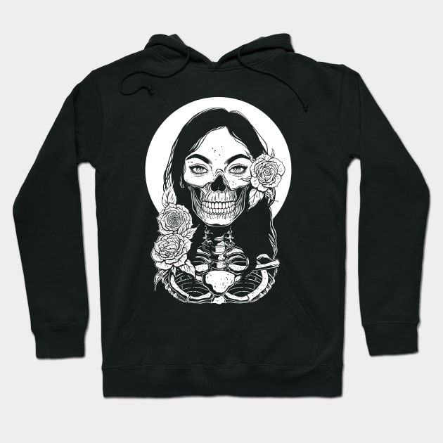 Dead Girl. Death Hoodie by OccultOmaStore